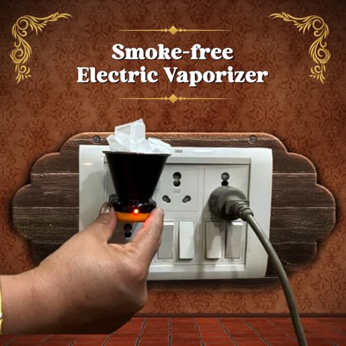 Image of Hari Darshan Electric Aroma Burner with 50g Bhimseni Camphor | Kapoor Dani Camphor Diffuser for Home | Room Freshener | Oil Diffuser | Aromatherapy Vaporizer | Electric Fragrance Diffuser