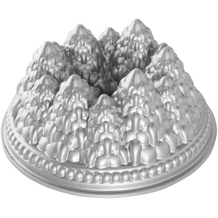 Nordic Ware Pine Forest Bundt Pan, Metallic