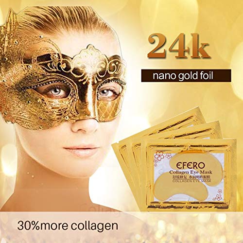 EFERO Eye Patches Crystal Collagen Eyes Mask Crystal Eyelid Patch Anti