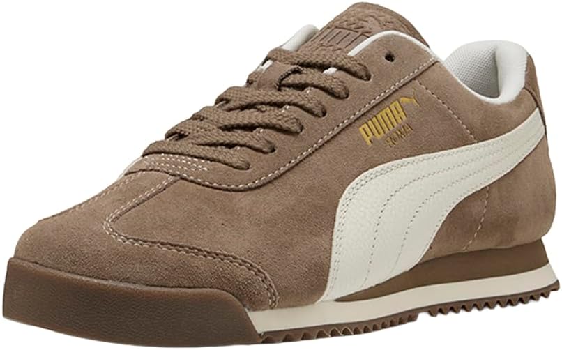 PUMA Mens Roma Suede Lace Up Sneakers Shoes Casual - Brown