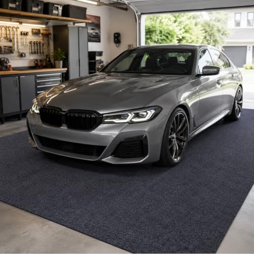 Garage Floor Mat 8.8 x 22 Ft, Absorbent Oil Parking Mat for Under Car, Non-Slip Waterproof Rubber Backing, Heavy Duty Garage Flooring Protector for Cars, Driveway, Workshop, Easy to Cut & Clean by LQMOHVC - Image 8