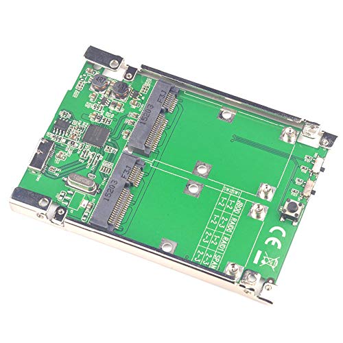 Adaptador MSATA Converter RAID0 RAID1 USB3.1 para disco duro SSD con chip ASMEDIA