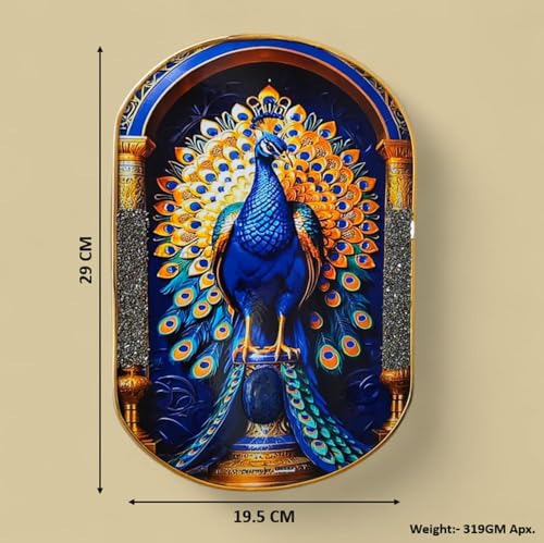 Image of Natural Certified Pyrite Money Magnet Citrine Tortoise & Owl, Pyrite Tree, Natural Pyramids, Crystal Trees (Pyrite Lapis Pecock Frame)