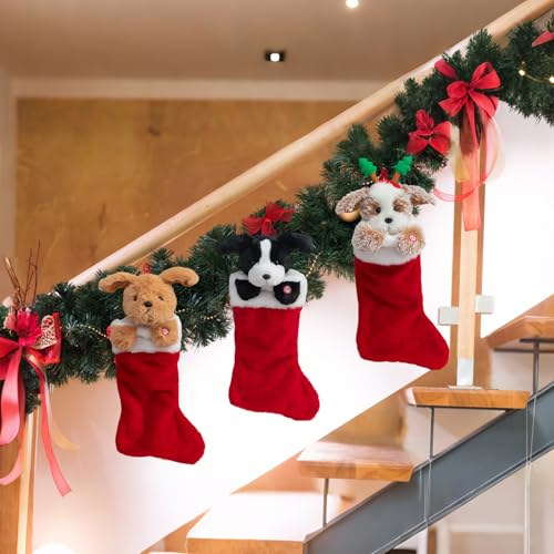 Chaussette de Noël Border Collie animée, le cadeau idéal pour gâter - 5