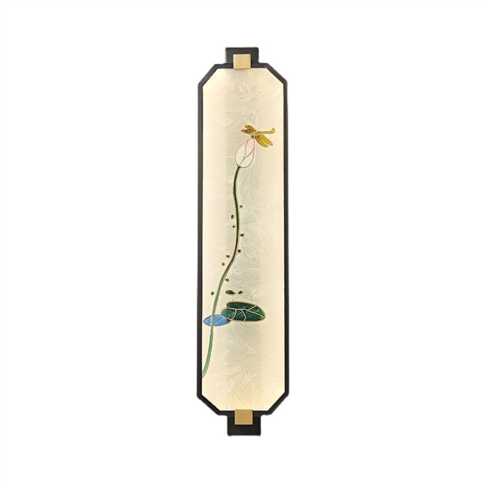 ZENY896V Bedroom Light Luxury Copper Wall Lamp Personalized Enamel Color Decoration Zen Lotus Pattern Lighting Fixture Wall Sconce