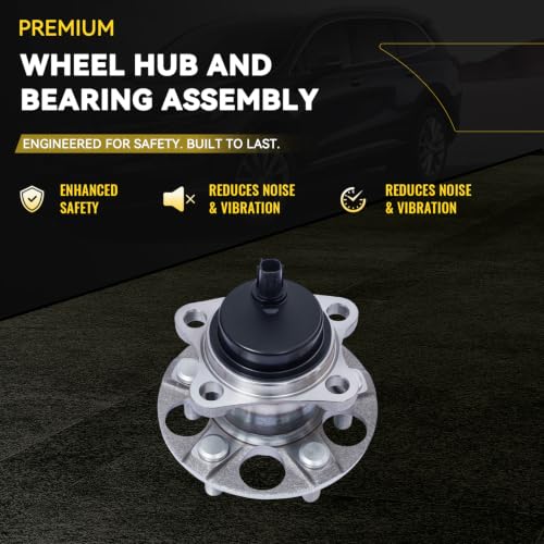 TUCAREST 512505 x2 (Pair) Rear Wheel Bearing and Hub Assembly Compatible with 2010-2015 to-yota Prius (Exclude Prius C and Prius V Models) 2012-2015 Prius Plug-in [5 Lug W/ABS] by TUCAREST - Used condition - Image 3