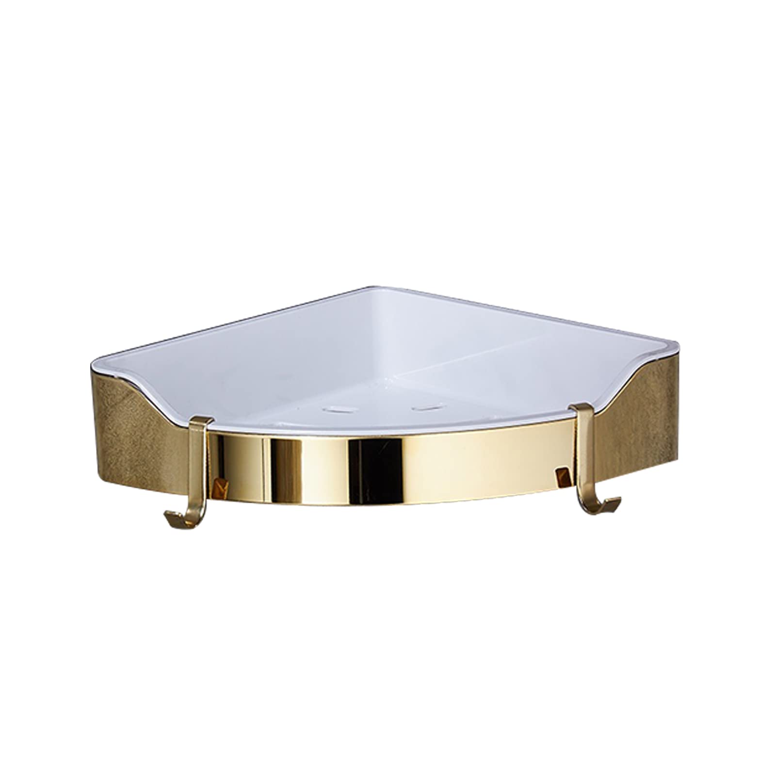 Soporte para champú montado en la pared, estante de ducha esquinero, organizador de almacenamiento de cocina, estante organizador de baño, ducha, baño, soporte para champú, soporte de esquina para