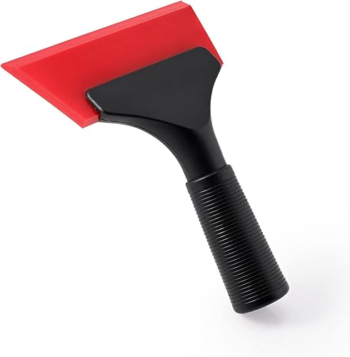 Miniatura 2 de FOSHIO Escobilla pequeña con cuchilla de goma de 5 pulgadas, mini limpiaparabrisas para limpiador de ventanas de vidrio con mango antideslizante