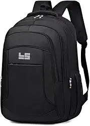 Mochila Urbana Preta LukeSports Notebook Multifuncional Unissex Resistente Lisa