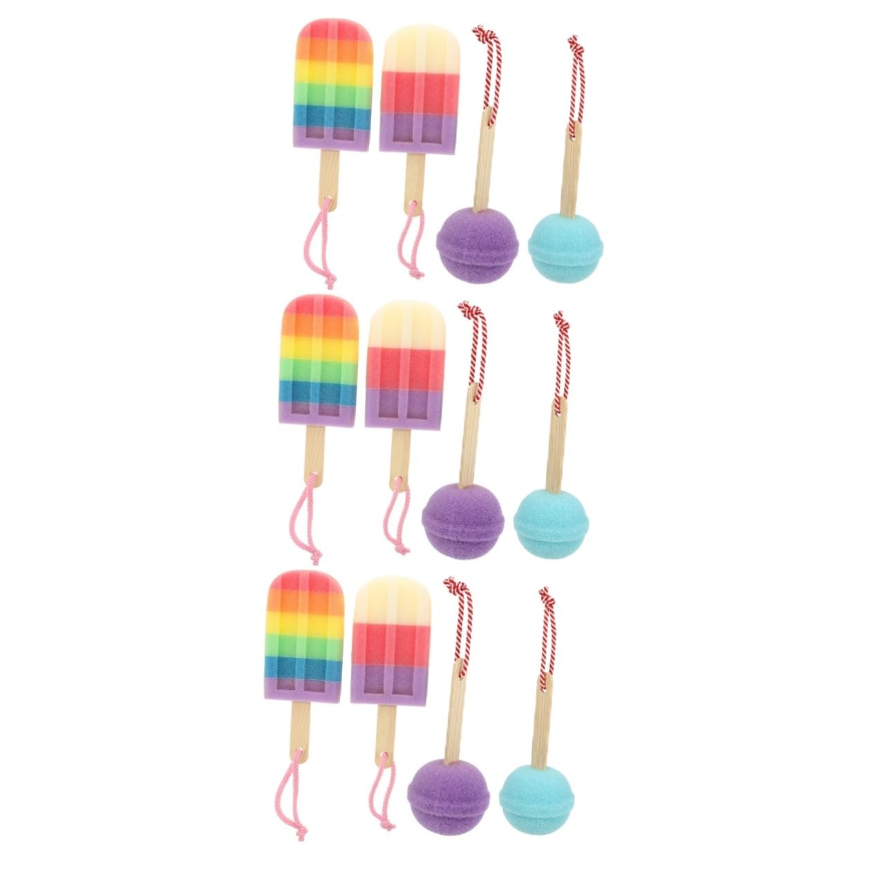 Beaupretty 12piezas Esponjas Coloridas Para Esponjas Para y Baños Limpieza Bebés y Recién Nacidos