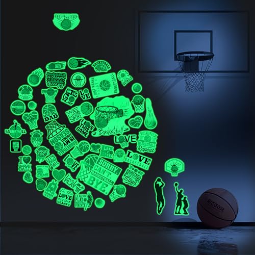 Vinilos Decorativos Luminosos de Balones de Baloncesto miniatura 2