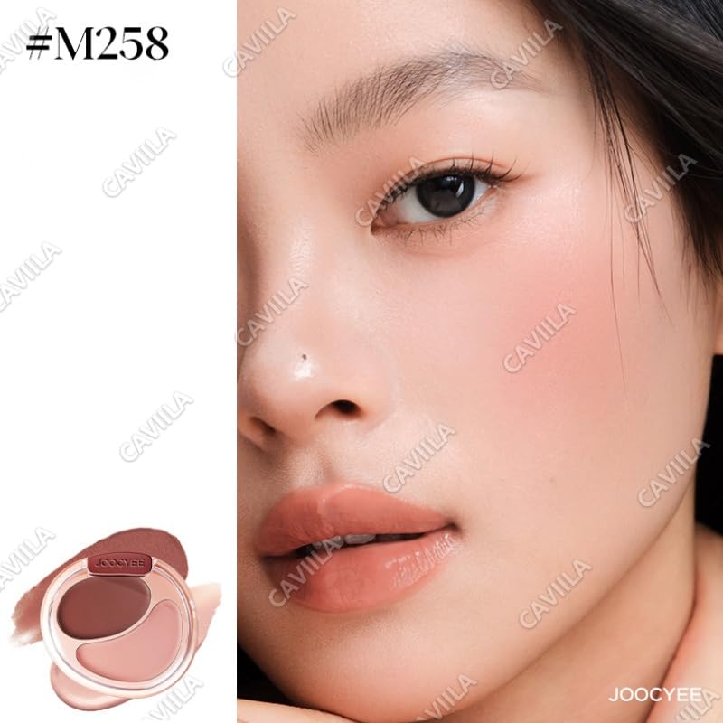 Amazon | Joocyee デュアルチーク クリームチーク血色感 立体小顔