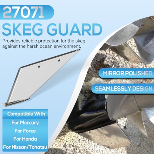 Safe-Skeg kit de protection hélice et embase inox marine pour moteur hors-bord Force - 2