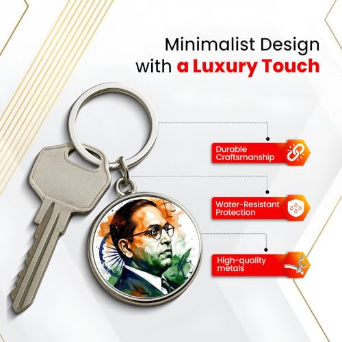 Image of MG | Protective Evil Eye /Spiritual Symbols /Om /Motivational Keychains | Double-Sided Metal Key Ring | Good Luck and devine Charm for Car, Bike, Home & Office