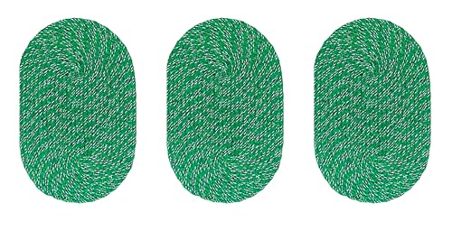 Image of Doormat for Home|Handmade Cotton Doormat | Quick Dry, Washable Door Mat for Home, Bathroom & Bedroom (33X53 CM)(Green-3)