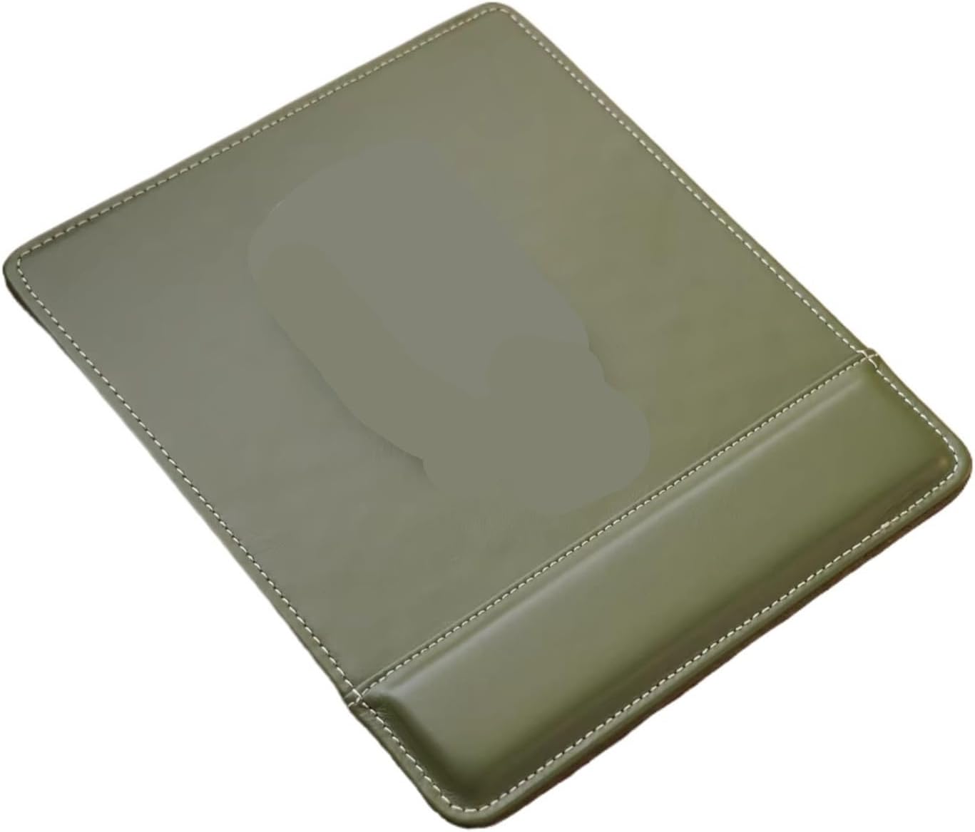 Leather Mouse Pad with Palm Rest Wrist 240x200mm 260x225mm(Black,260x225mm)