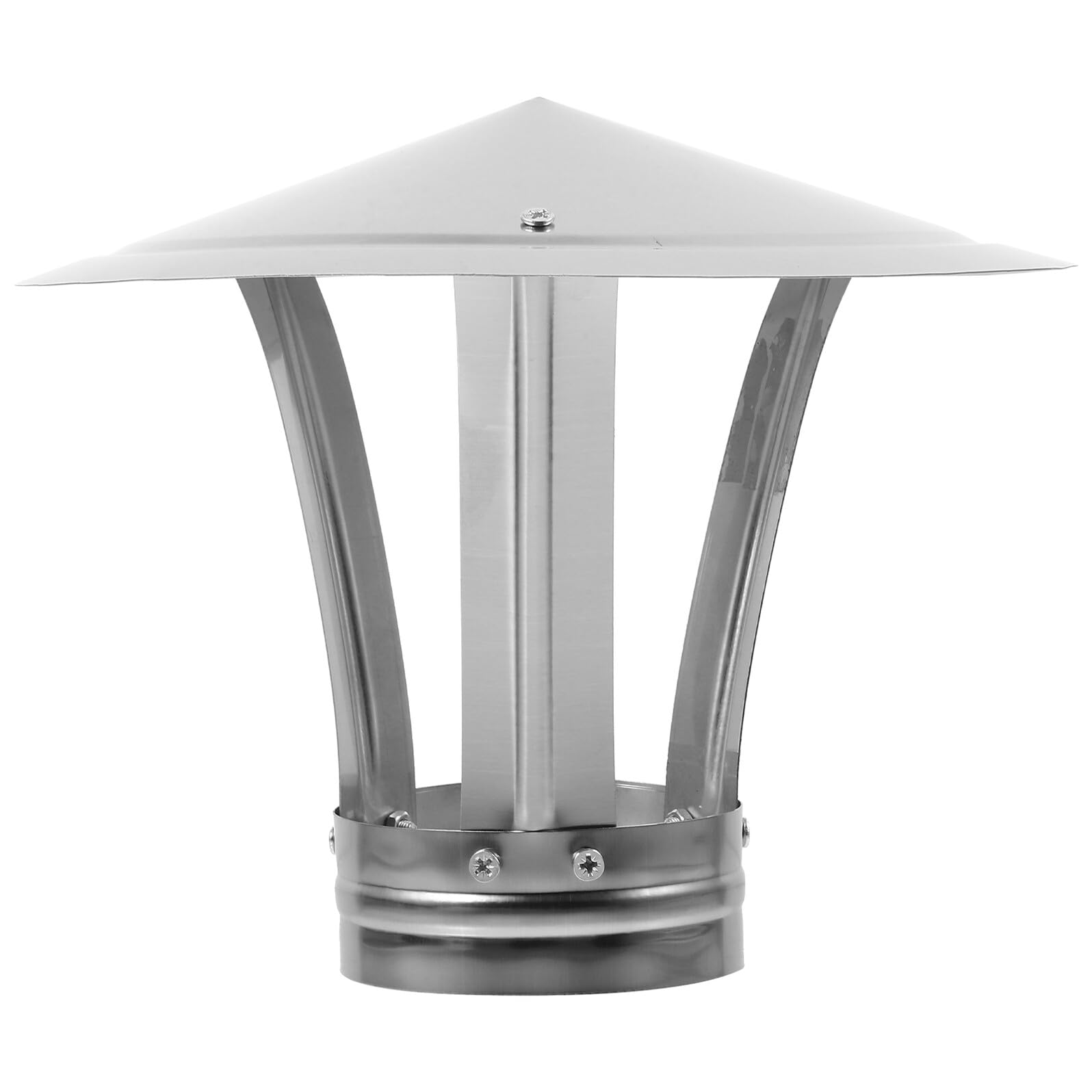 KGLHJDY Angoily Stainless Steel Chimney Cap Rainproof Roof Vent Cover for 9cm Diameter Tube Outdoor Waterproof Chimney Protector