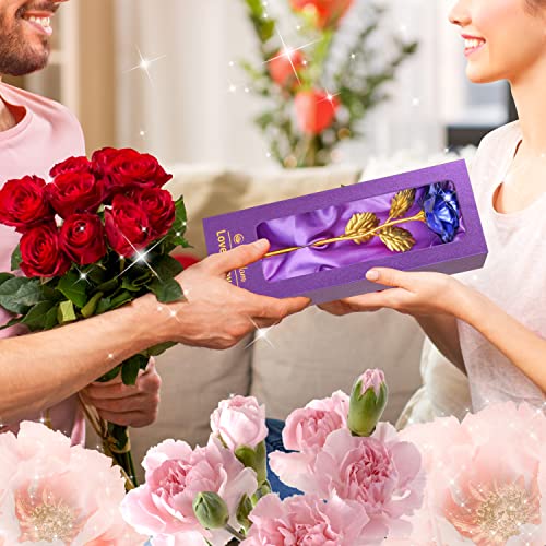 Childom Mothers Day Roses Gifts For Her Mothers, Mom Birthday Gifts, Blue Rose Flower Mom Gift With Gift Box, For Mom From Daughter Son, Roses Gift Idea For Mothers,Women,Her, Wife, Grandma #TOP2