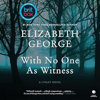With No One As Witness Audiolibro Por Elizabeth George arte de portada