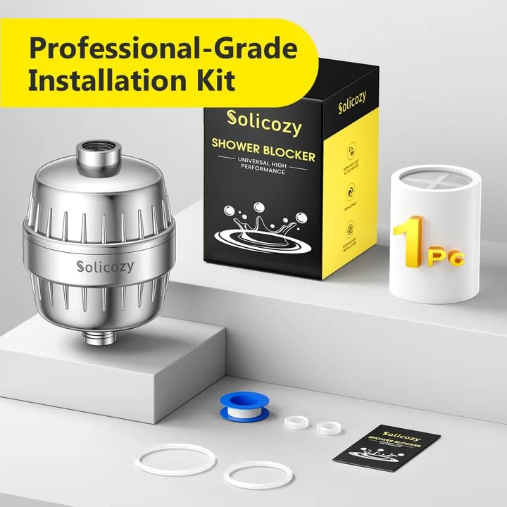 Miniatura 8 de Chlorine Buster - Filtro de ducha de alto rendimiento de más de 25 etapas para cabezales de ducha, suaviza el filtro de agua, elimina el 99% de las