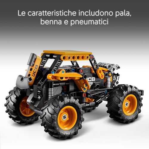 Technic Pull-Back Monster Jam DIGatron, Monster Truck Giocattolo da Costruire, Giochi per Bambini e Bambine da 7 Anni in su, Idee Regalo di Compleanno per i Fan dei Veicoli da Gara 42199 - Lego - Immagine 3
