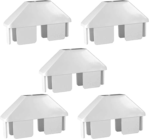 Miniatura 2 de Jake Sales Tapas de vinilo para valla de piquetes  78 pulgadas x 3 pulgadas con orejas de perro  Tapas blancas para piquetes  Paquete de 5