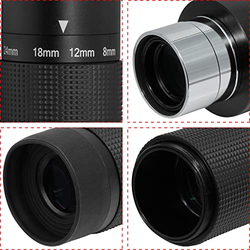 Alstar 1.25" 8-24Mm Zoom Eyepiece For Telescope With T-Thread #TOP4