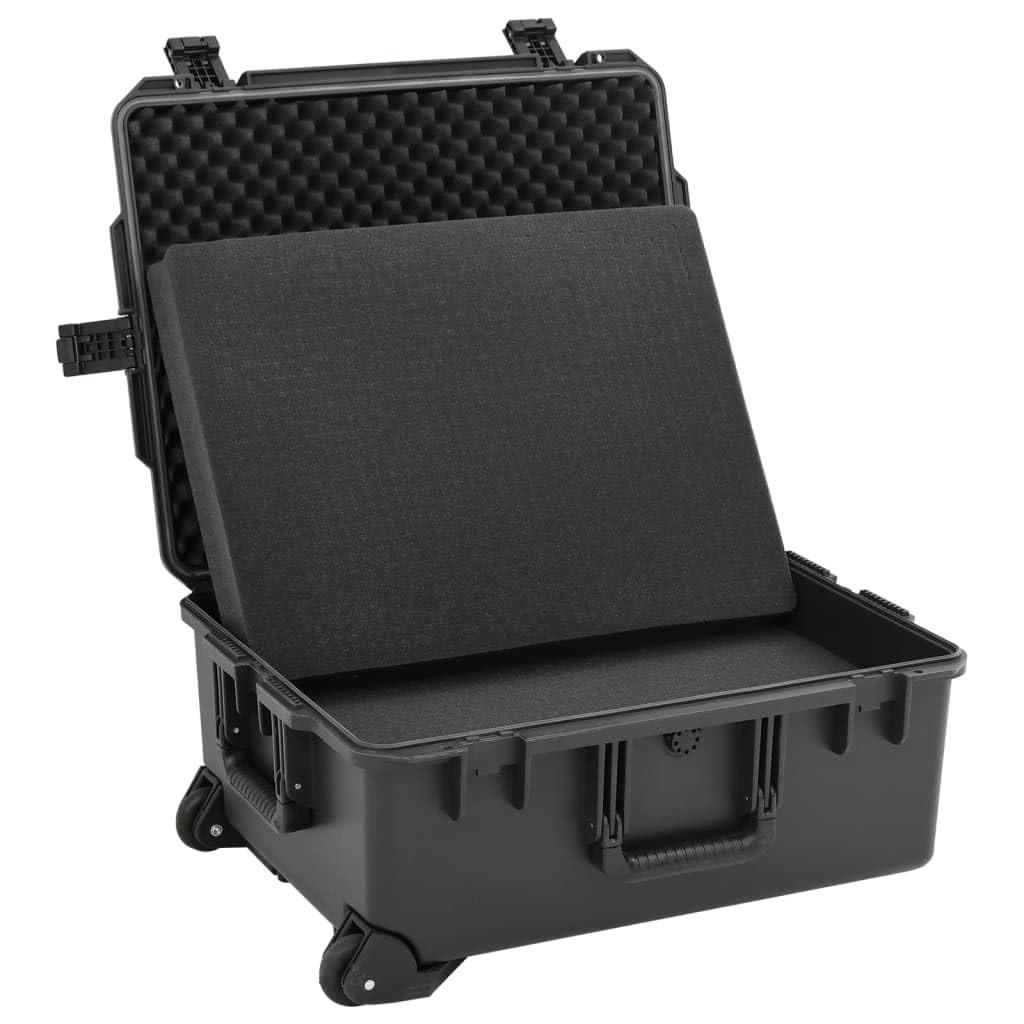 vidaXL Valise de vol Portable Noir 62,5x50x28,5 cm PP