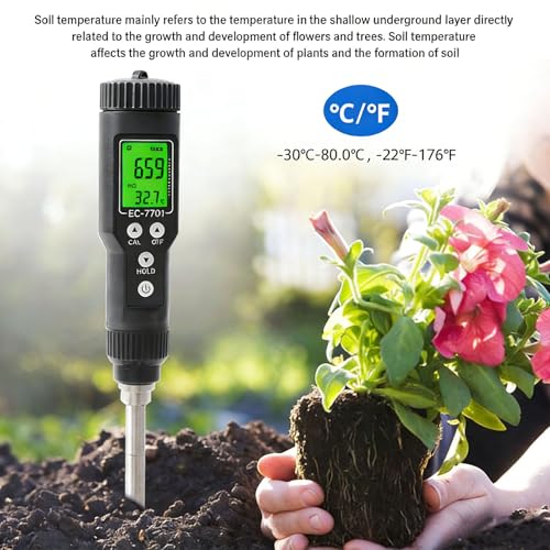 Compteur de conductivité électrique du sol portable pour corriger le manque de nutriments - 6