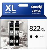 Onorigi 822XL Ink Cartridges Remanufactured Replacement for Epson 822 822XL Ink Cartridges Black ...