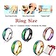 Conruich 5 Stück Stimmung Ring, Farbwechselring, Edelstahl Temperatur Emotion Ring, Unisex Mode Schmuck für Tägliche Tragen Party Schmuck Geburtstagsgeschenk, Valentinstag Jubiläum