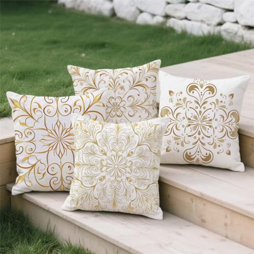 Housse coussin 60x60cm imperméable anti tache pour canapé extérieur