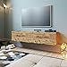 Produktbild Yurupa TV Board hängend Lowboard Hängeschrank Hängeboard Wohnwand Holzoptik FR10-A