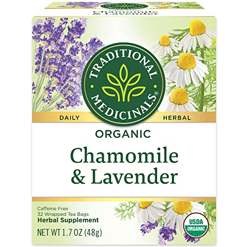 Image of Traditional Medicinals Organic Chamomile & Lavender, 32 Tea Bags
