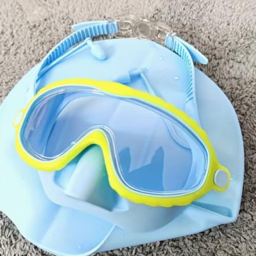 Masque de natation antibuée SMYDM rose avec cache-nez étanche - 5