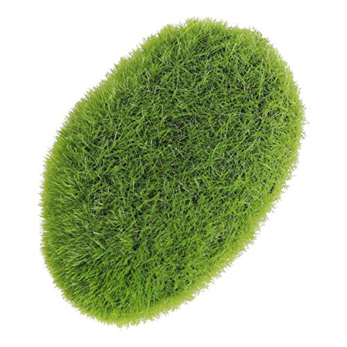 HOMSFOU Artificial Moss Rocks Balls Fuzzy Cover Stones Size Xs for Terrariums Floral Arrangements