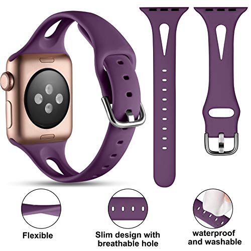 GEAK Pacote com 4 pulseiras compatíveis com Apple Watch de 40 mm para mulheres, pulseira de substitu