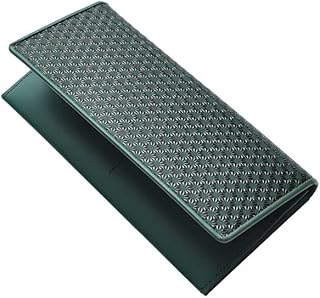 長財布 二つ折り 麻の葉柄 鹿革 印伝 印傳 漆付け技法 伝統工芸和装小物 日本製 国産 3色展開 IDA-101