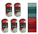 Wollbiene Summer Touch Batik 5 x 100 Gramm Wolle Mehrfarbig mit Farbverlauf, 500 Gramm merzerisierte Strickwolle Microfiber-Acryl (514 grün-rot) MI 4 günstig Kaufen-Wollbiene Summer Touch Batik 5 x 100 Gramm Wolle Mehrfarbig mit Farbverlauf, 500 Gramm merzerisierte Strickwolle Microfiber-Acryl (514 grün-rot)