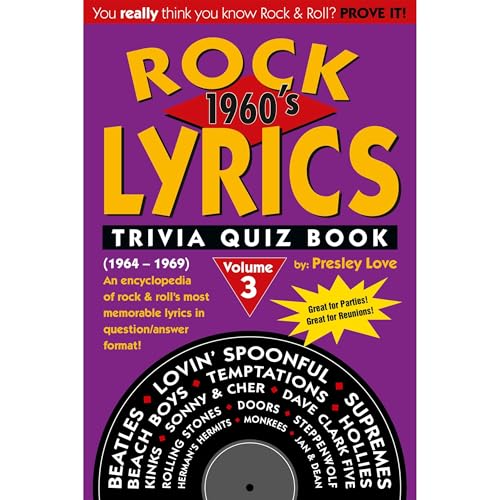 Rock LYRICS Trivia Quiz Book Audiobook By Presley Love, Raymond Karelitz cover art