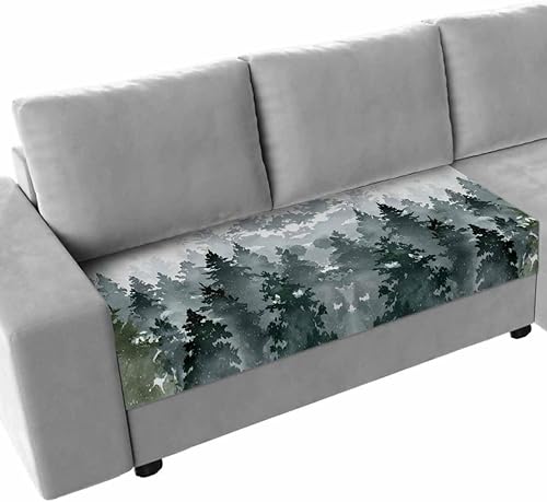 Miniatura 51 de Fundas de cojín para sofá de Navidad con diseño de muñeco de nieve rosa, funda elástica para sofá con parte inferior elástica, fundas de sofá