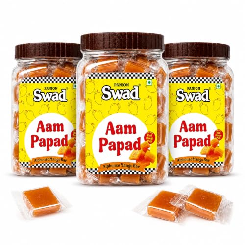 Image of Panjon Swad Aam Papad Candy, 320g, Pack of 3