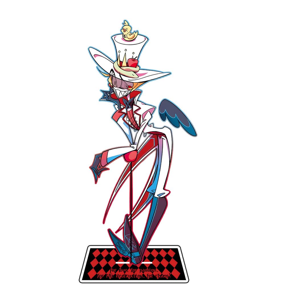 Zhongkaihua Hazbin Hotel Charlie Morningstar Lucifer Morningstar Acrylic Stand Figure 15CM Home Display Desktop Standing Plaque Ornament