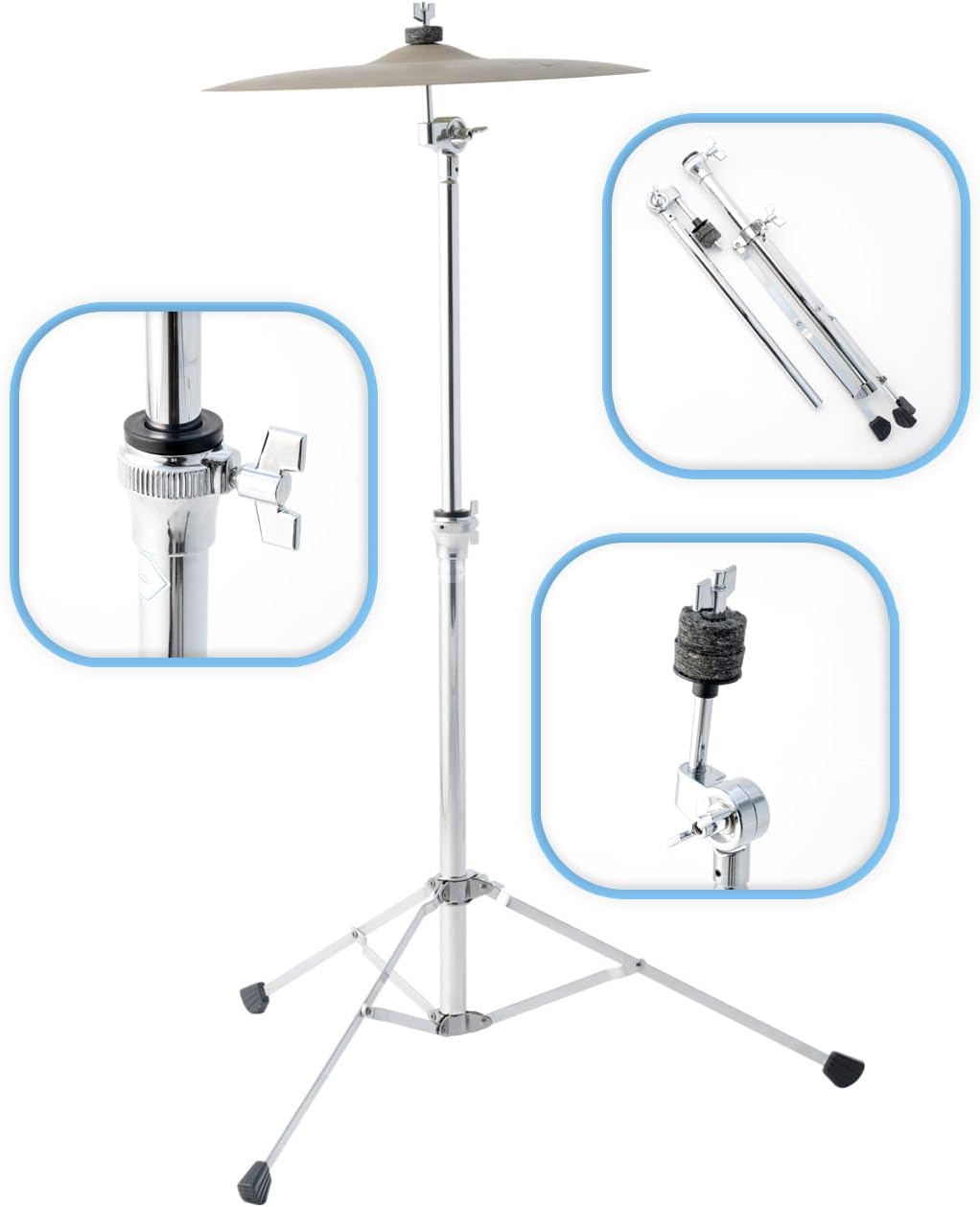 Dixon PSY-P0S Straight Cymbal Stand, Lightweight Single-Braced