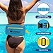 UCEDER Swim Belt for Adults, Adjustable Flotation Belt,Water Aerobics Belt with Zippered Pocket,3-Section EPE Swimming Buoyancy Belt,Pool Exercise Equipment for Cross Training, Aqua Jogging（L）