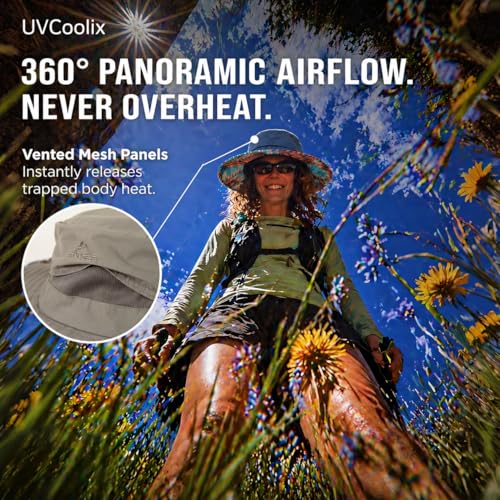 Image of TOP-EX UVCoolix Cooling UPF50+ Wide Brim Sun Hat, Waterproof, Big Head