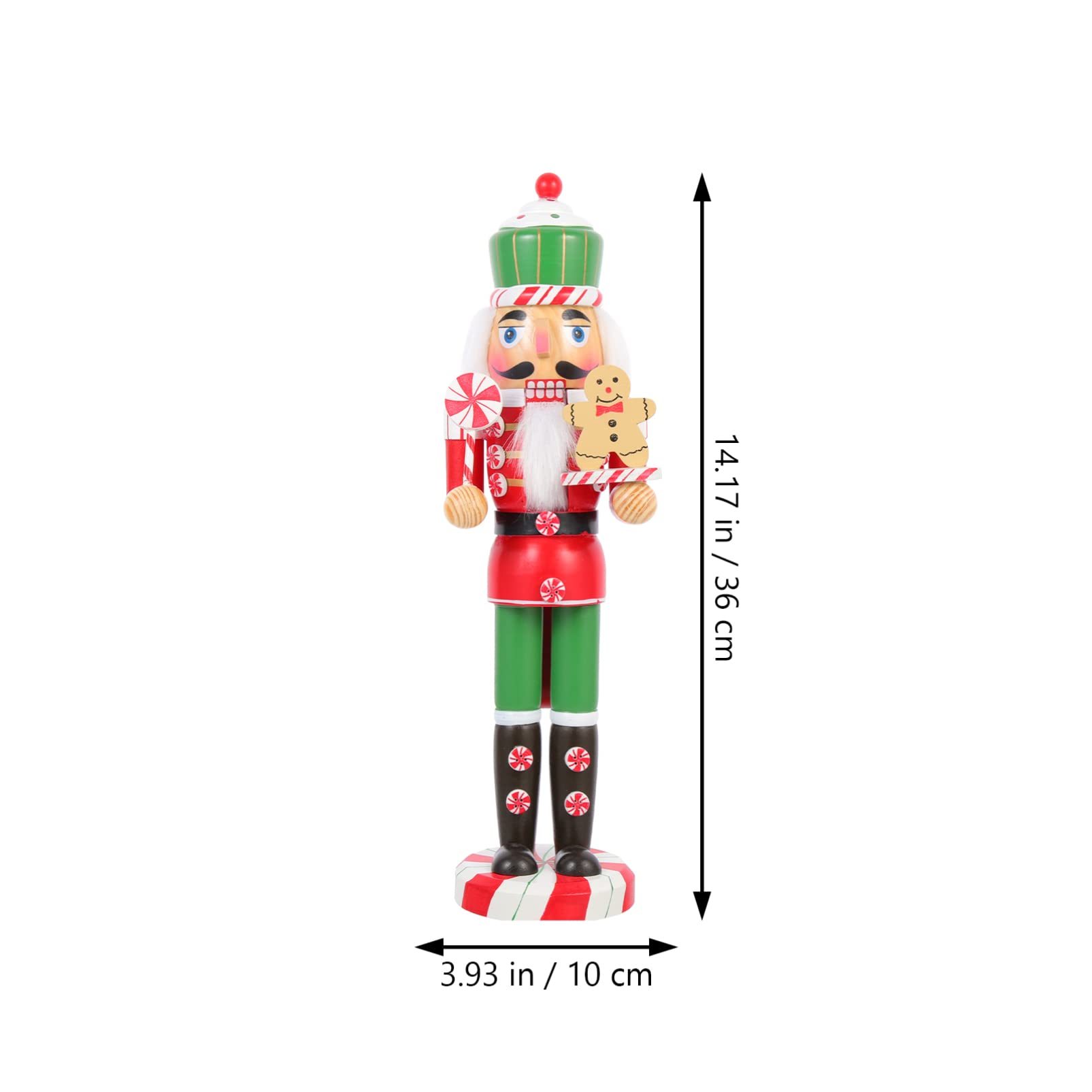 Toyvian Ornement Casse-Noisette Décor De D'épice Casse-Noisette Figurine De Casse-Noisette De Bureau Casse-Noisette De Noël à Collectionner Casse-Noix De Noël Intérieur Bois Toque 35c