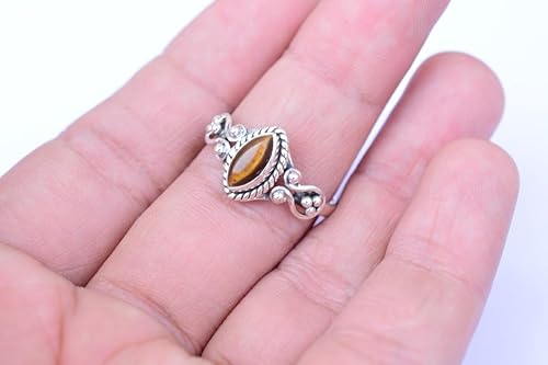 Miniatura 5 de Ring, 925 Sterling Silver Statement Ring For Women, Handmade Ring Gemstone Promise Ring for Birthday Christmas Gift For Her Ring Size US