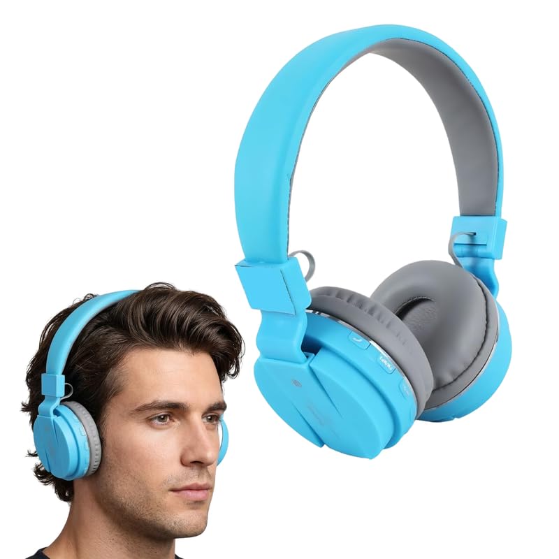 Drumstone TopRated 𝟏𝟓𝐘𝐫 𝐖𝐚𝐫𝐫𝐚𝐧𝐭𝐲 Wireless Bluetooth Headphones with Mic, Deep Bass Stereo Sound, FM Radio, SD Card Support, Adjustable Cushions, Music & Calling Control Headset-image-6