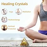 Hopeseed Orgone Pyramid Flower of Life Orgonite Money Healing Crystals Pyramid for Positive Energy with Tiger's Eye Stones and Luck White Crystal That Promotes Wealth, Prosperity and attracts Success - Image 5